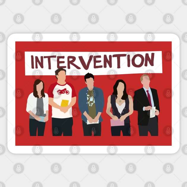 INTERVENTION Sticker by rattraptees